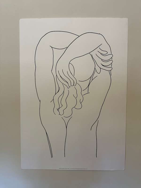 Silkscreen Print - Henri Matisse, Hommage Quelle Soie Aux Baumes - Size 100cm x 70cm