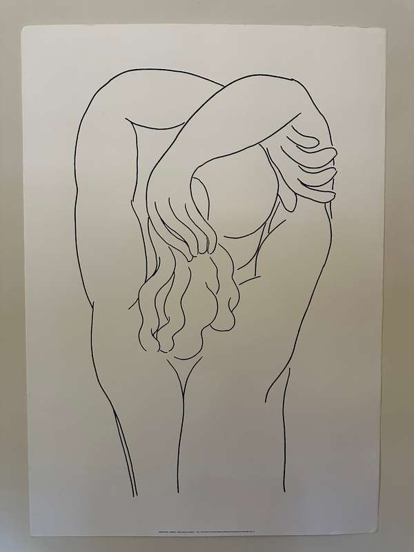 Silkscreen Print - Henri Matisse, Hommage Quelle Soie Aux Baumes - Size 100cm x 70cm