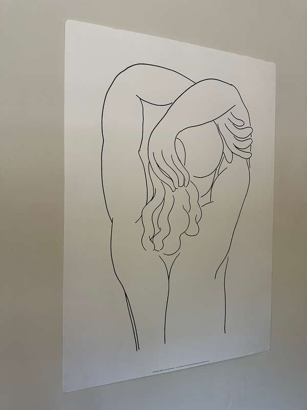 Silkscreen Print - Henri Matisse, Hommage Quelle Soie Aux Baumes - Size 100cm x 70cm