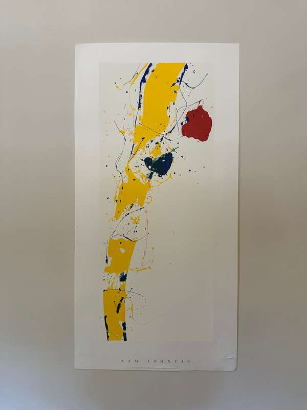 Silkscreen Print - Sam Francis, Untitled - Size 100cm x 50cm