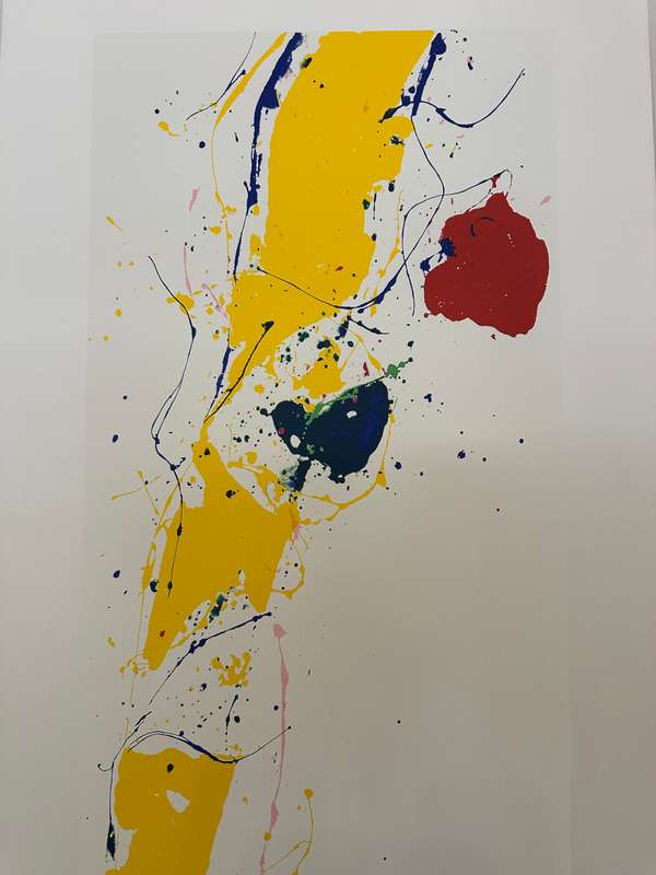 Silkscreen Print - Sam Francis, Untitled - Size 100cm x 50cm