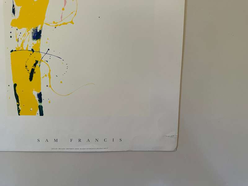 Silkscreen Print - Sam Francis, Untitled - Size 100cm x 50cm