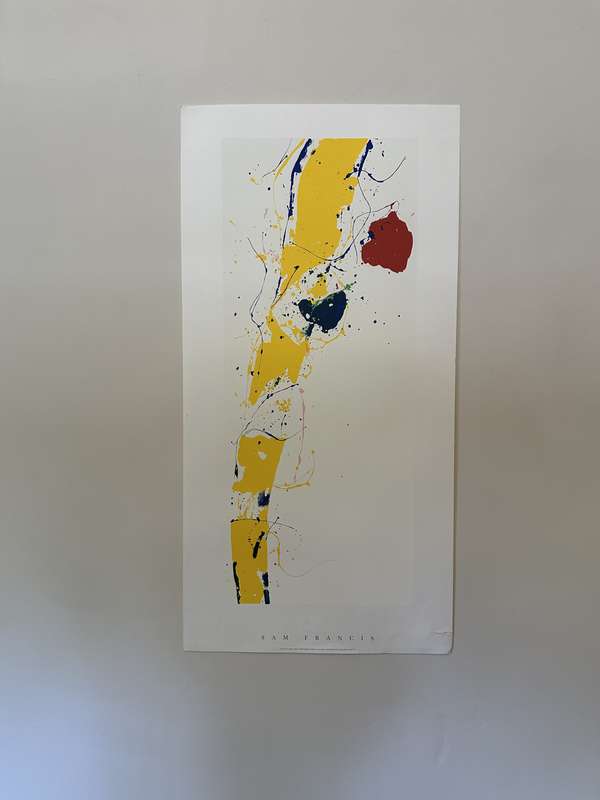 Silkscreen Print - Sam Francis, Untitled - Size 100cm x 50cm