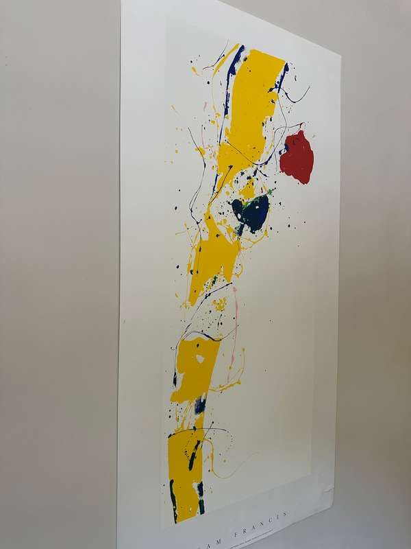 Silkscreen Print - Sam Francis, Untitled - Size 100cm x 50cm