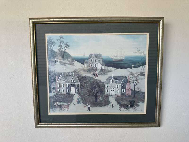 Framed Linda Nelson Stocks Print, Days to Remember - Finished Size 41cm x 35cm