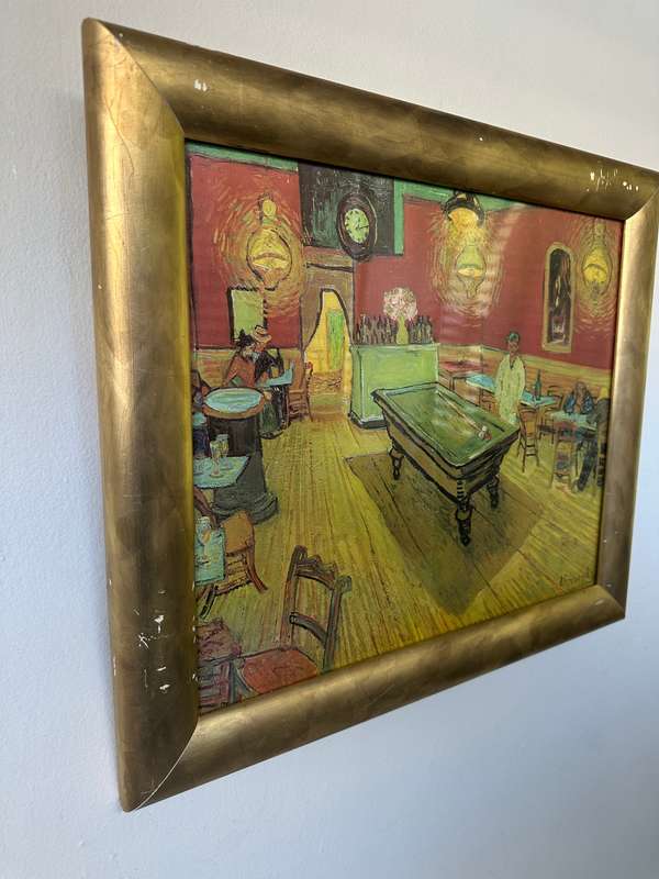 Framed Vincent Van Gogh Print, The Night Cafe - Finished Size 40.5cm x 47cm