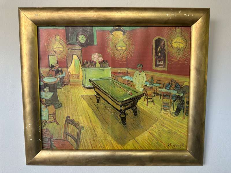 Framed Vincent Van Gogh Print, The Night Cafe - Finished Size 40.5cm x 47cm