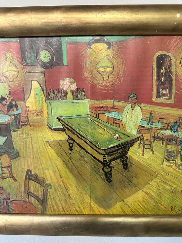 Framed Vincent Van Gogh Print, The Night Cafe - Finished Size 40.5cm x 47cm