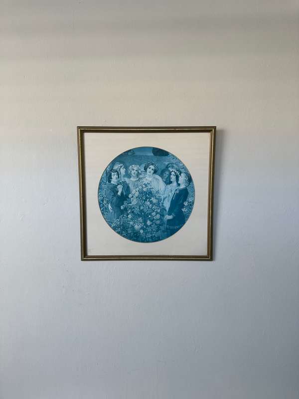 Framed John Duncan Print, Hymn to the Rose - Finished Size 37cm x 37cm
