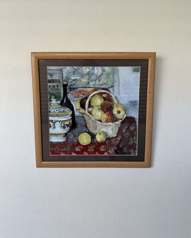 Framed Paul Cezanne Print, Still Life with Soup Tureen - Finished Size 37cm x 37cm