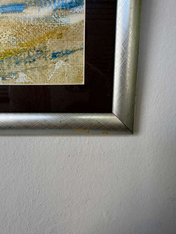 Framed Vincent van Gogh Print, Blossoming Almond Branch in a Glass - Finished Size 37cm x 37cm