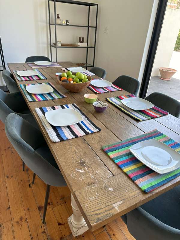 Colorful Striped Ashanti Placemats in vivid colours, Size 44cm x 31cm. (New Condition)