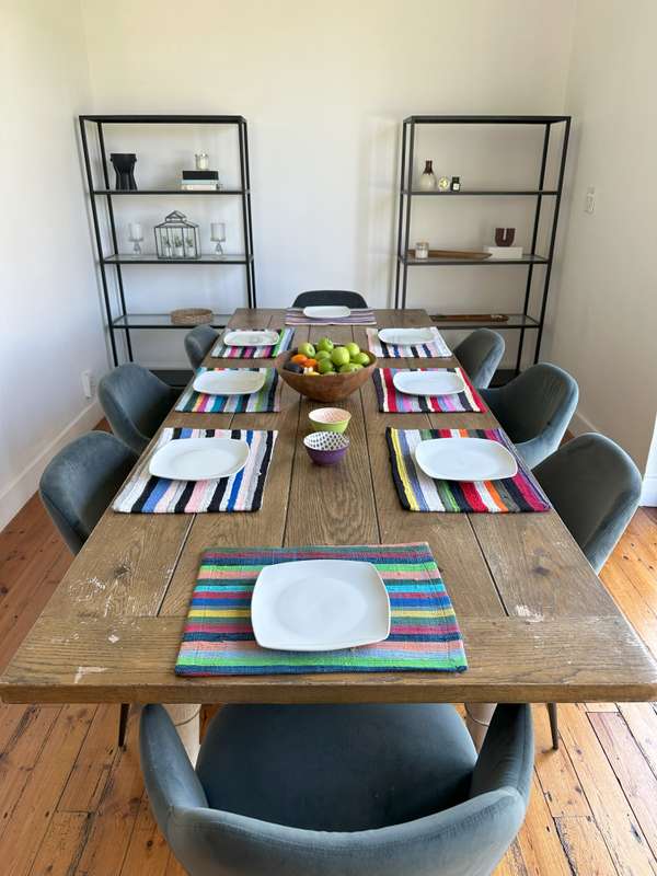 Colorful Striped Ashanti Placemats in vivid colours, Size 44cm x 31cm. (New Condition)