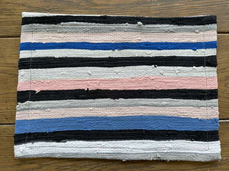 Colorful Striped Ashanti Placemats in vivid colours, Size 44cm x 31cm. (New Condition)