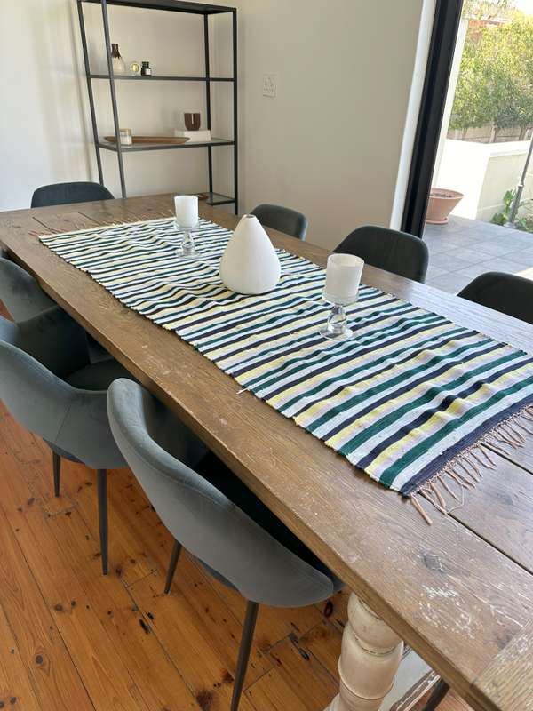 Ashanti Woven Fabric Rug, Versatile as it can be used as a Table Runner Size 175cm x 70cm (New)