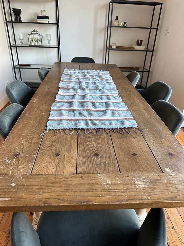 Ashanti Woven Fabric Rug, Versatile as it can be used as a Table Runner Size 160cm x 62cm (New)