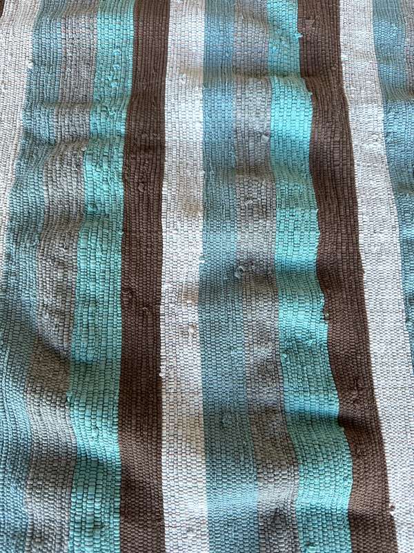 Ashanti Woven Fabric Rug, Versatile as it can be used as a Table Runner Size 160cm x 62cm (New)