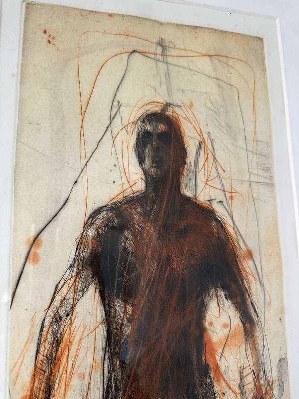 Framed Christophe Hohler Limited Edition Lithograph (Edition 2/50) - 82cm x 34cm