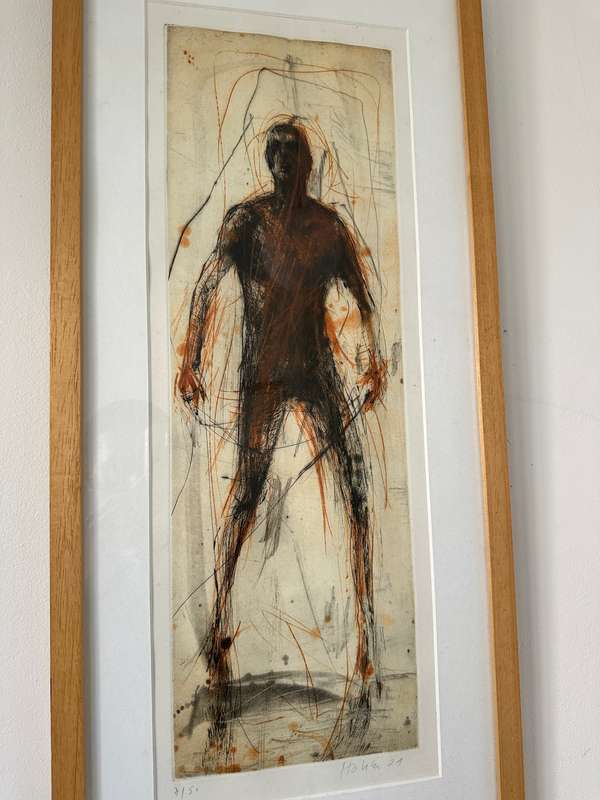 Framed Christophe Hohler Limited Edition Lithograph (Edition 2/50) - 82cm x 34cm