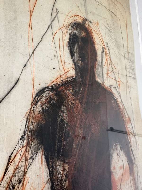 Framed Christophe Hohler Limited Edition Lithograph (Edition 2/50) - 82cm x 34cm