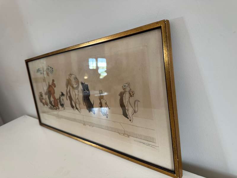 Framed Artist Signed Etching - Boris O'Klein - L'etourdie (A very special collectors piece)