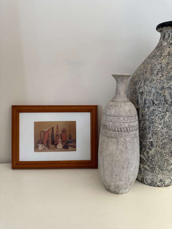 Framed Giorgio Morandi Print - Natura Morta, Finished Size 34.5cm x 25.5cm