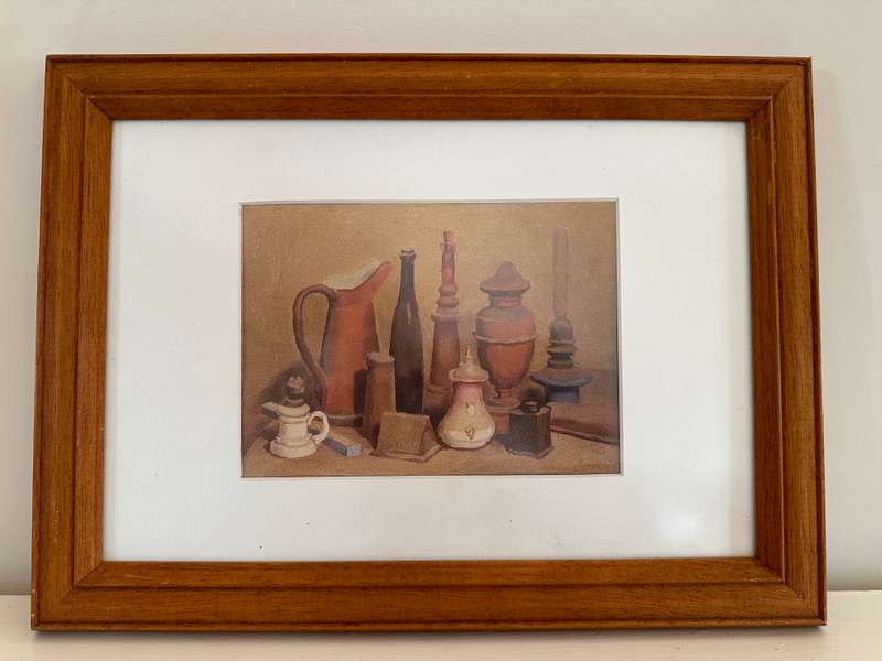 Framed Giorgio Morandi Print - Natura Morta, Finished Size 34.5cm x 25.5cm