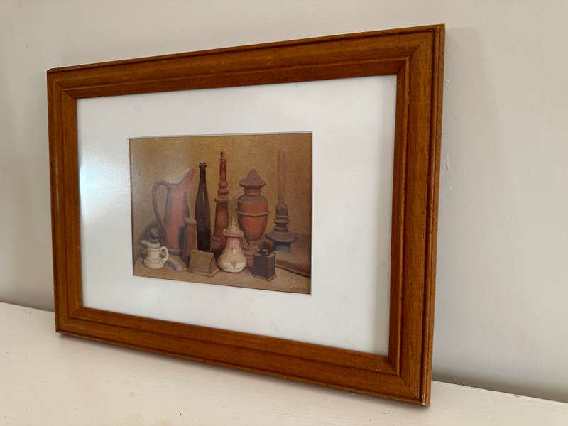 Framed Giorgio Morandi Print - Natura Morta, Finished Size 34.5cm x 25.5cm