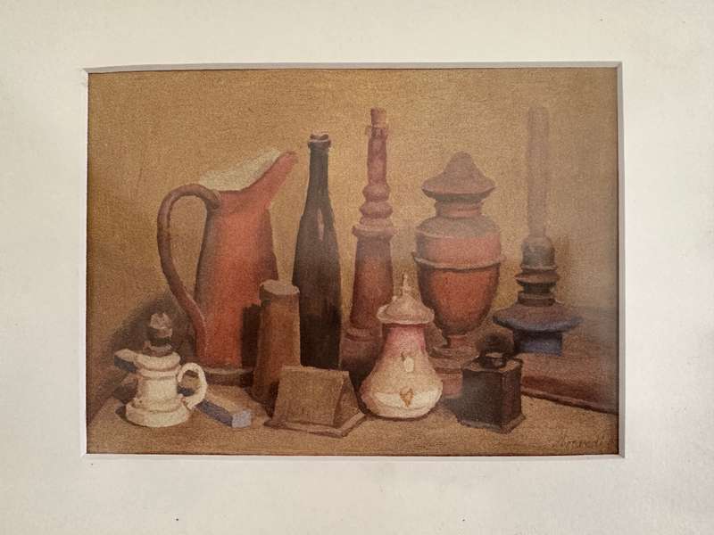 Framed Giorgio Morandi Print - Natura Morta, Finished Size 34.5cm x 25.5cm