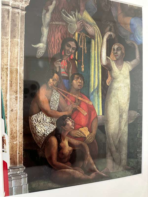 Framed Diego Rivera Print - Creation, Size 32cm x 45cm (Frame has some light dents on one side)