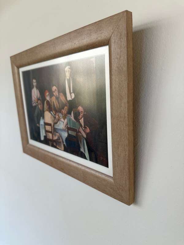 Framed Karl Hofer Print - Table Company, Finished Size 33.5cm x 24.5cm