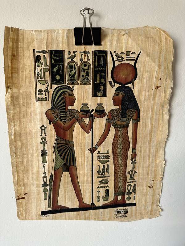 Hand-painted Papyrus Art - Size 33cm x 43cm