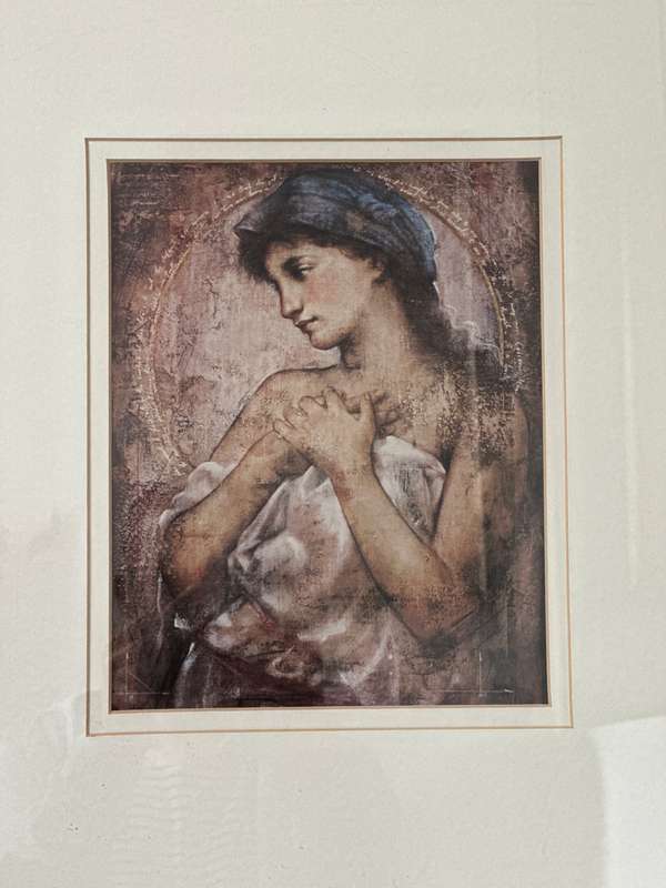 Framed Richard Franklin Print: Antigone, Double Mounting, Finished Size 57cm x 49.5cm