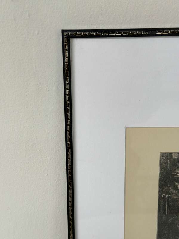 Framed Anthony Frederick Augustus Sandys Print - From My Window - Finished Size 31cm x 43cm
