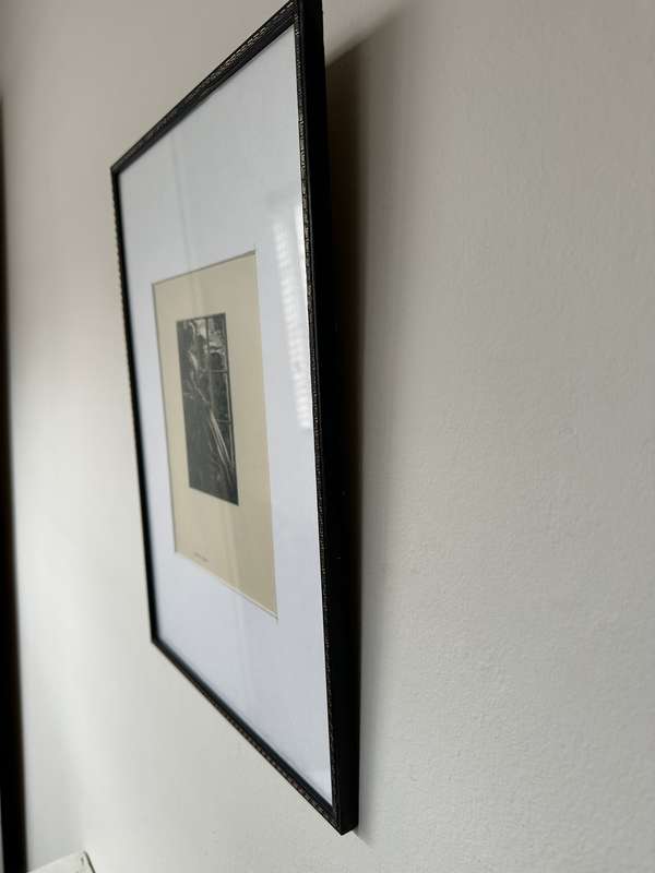 Framed Anthony Frederick Augustus Sandys Print - From My Window - Finished Size 31cm x 43cm