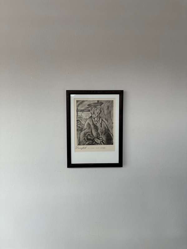 Framed Print, Dronsfield - Old Woman Wigan Lancashire - Finished Size 23.5cm x 32.5cm