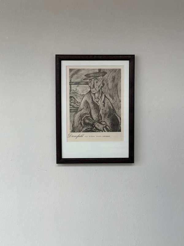 Framed Print, Dronsfield - Old Woman Wigan Lancashire - Finished Size 23.5cm x 32.5cm