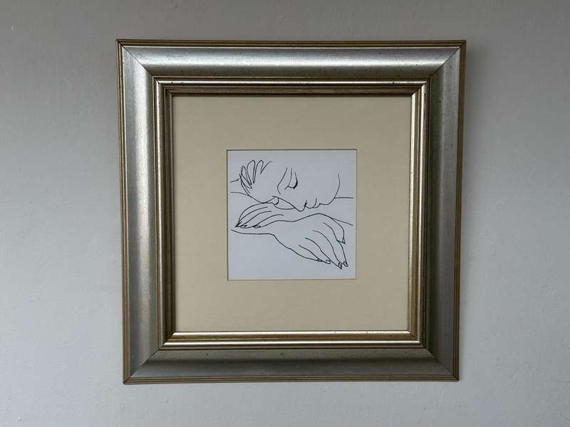 Pablo Picasso Framed Print, War & Peace - Finished Size 31.5cm x 31.5cm