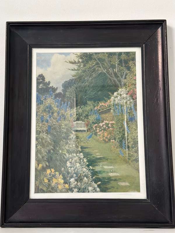 Framed Beatrice Parsons Print, Floral Garden - Finished Size 42cm x 52cm