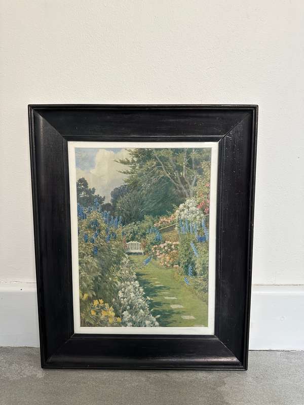 Framed Beatrice Parsons Print, Floral Garden - Finished Size 42cm x 52cm