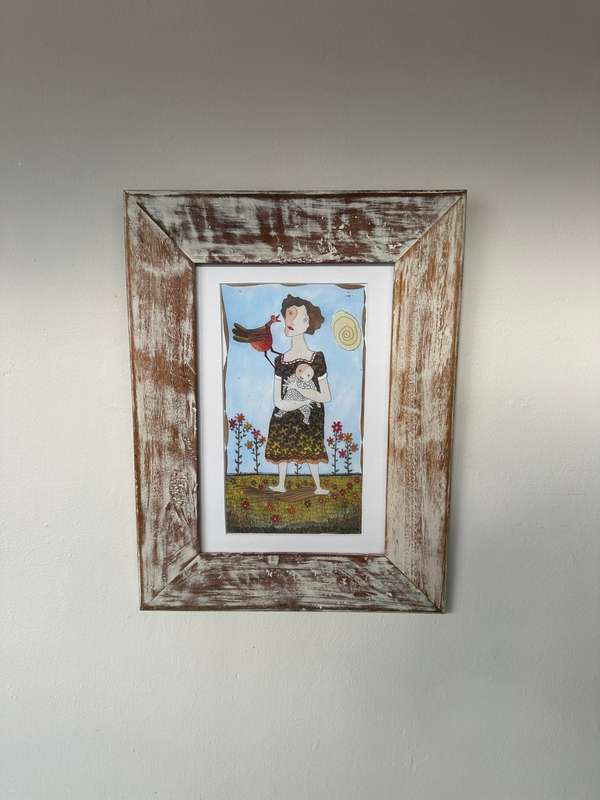 Framed Van Der Westhuizen Print (Catalogue) - Finished Size 31.5cm x 42cm