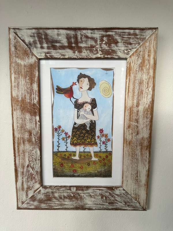 Framed Van Der Westhuizen Print (Catalogue) - Finished Size 31.5cm x 42cm