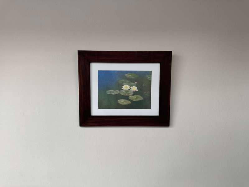 Framed Claude Monet Print, Water Lilies - Finished Size 37cm x 30.5cm