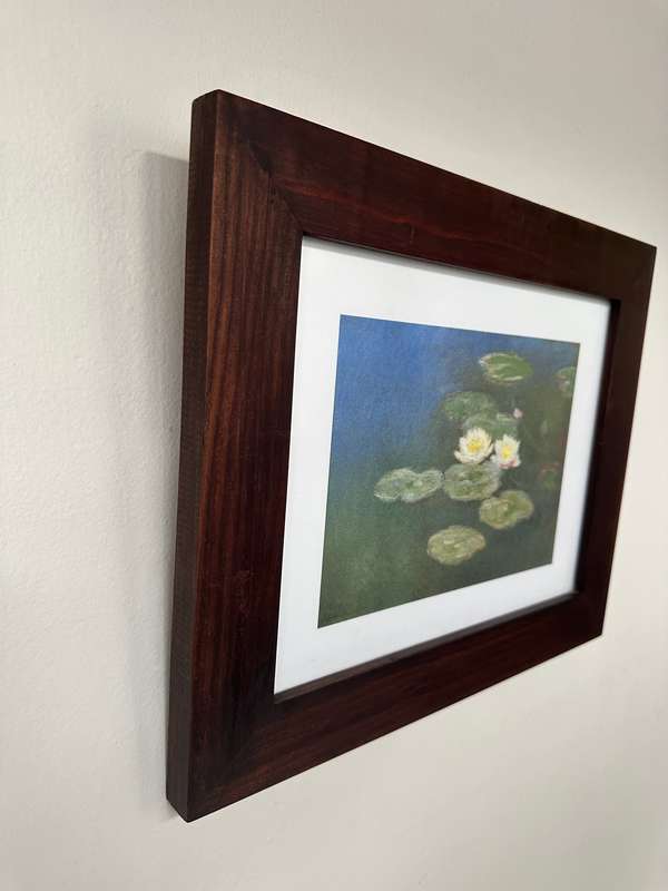 Framed Claude Monet Print, Water Lilies - Finished Size 37cm x 30.5cm