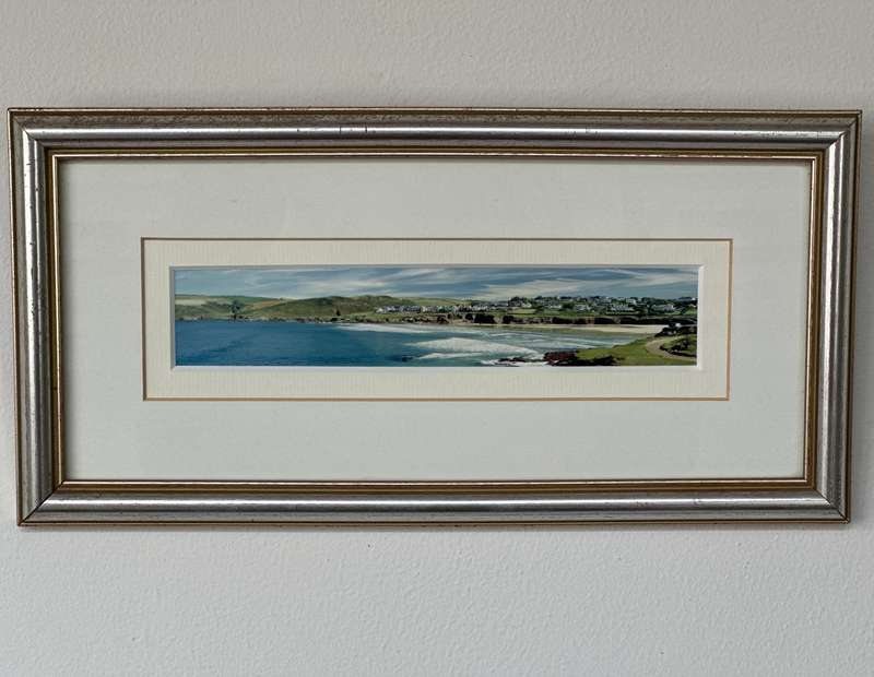 Framed Photographic Image, North Cornwall Hayle Bay - Finished Size 31.5cm x 16cm