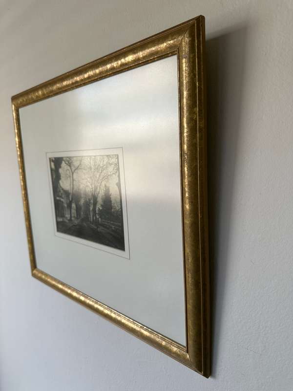 Framed Black & White Photographic Print, Stellenbosch Early 1900's - Finished Size 49cm x 42cm
