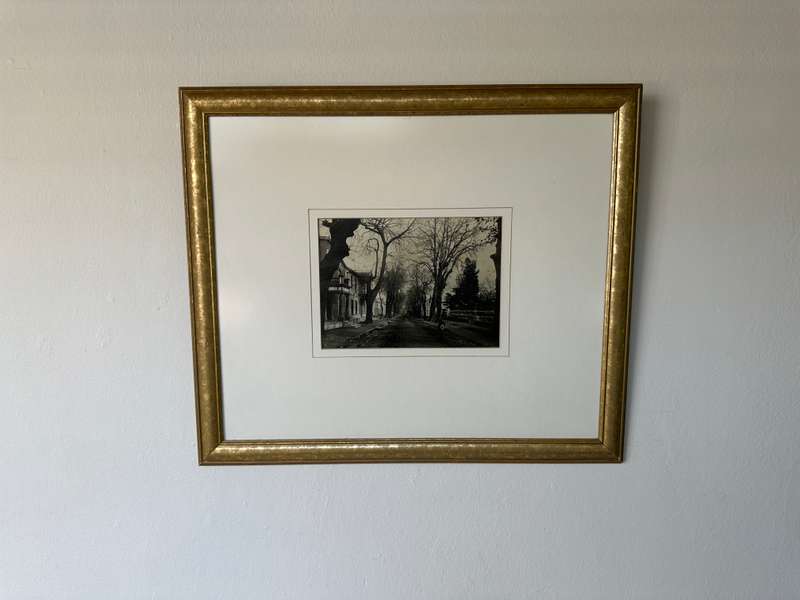 Framed Black & White Photographic Print, Stellenbosch Early 1900's - Finished Size 49cm x 42cm