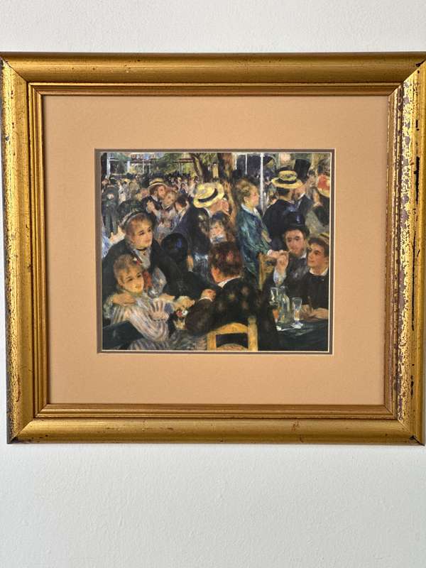 Framed Pierre-Auguste Renoir, Luncheon on the Boating Party - Finished Size 41.5cm x 38.5cm