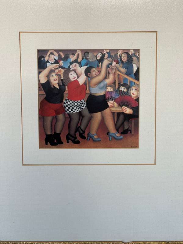 Framed Beryl Cook Print, Lambada - Finished Size 46cm x 51cm