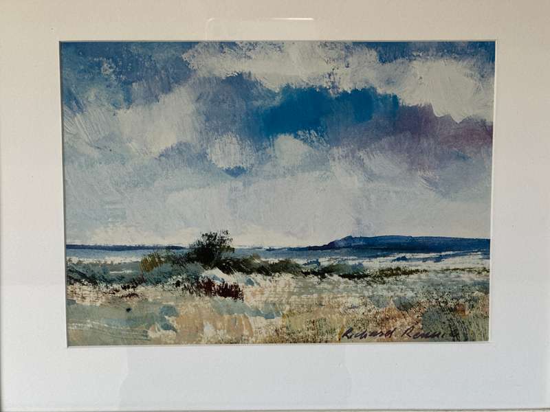 Framed Richard Rennie Print, Seaside - Finished Size 39.5cm x 31.5cm
